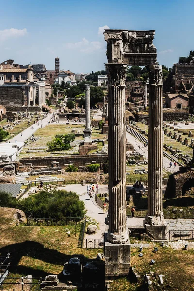 イタリアのローマで開催されたローマ フォーラムの様子 — ストック写真