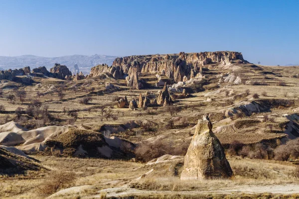 Vista Las Montañas Rocas Del Paisaje Capadocia Turquía —  Fotos de Stock