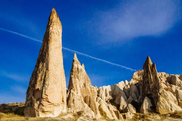 Fada Chimney Rock Formations Goreme Capadócia Turquia Central — Fotografia de Stock