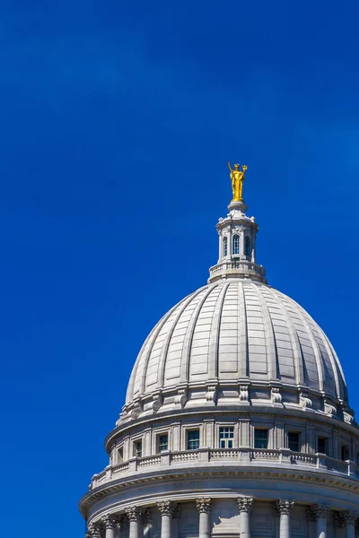 Kupola Wisconsin Állam Capitol Maidion Amerikai Egyesült Államok — Stock Fotó