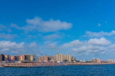 Brooklyn, New York, ABD deniz manzarası, Coney Adası görüntülendi