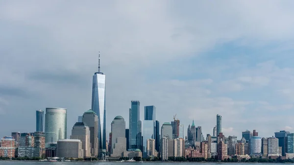 Panorama Centra Manhattanu Přes Řeku Hudson New Jersey — Stock fotografie