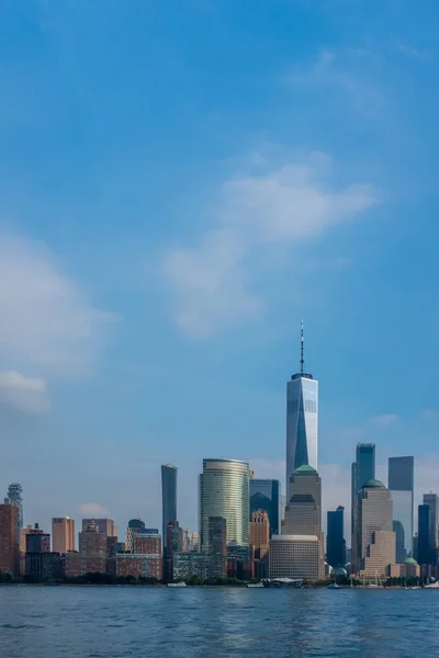 Skyline Del Centro Manhattan Sul Fiume Hudson Visto Dal New — Foto Stock