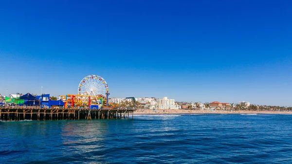 Eğlence Parkı Plajlar Santa Monica Los Angeles Abd — Stok fotoğraf