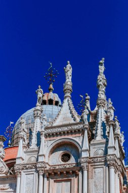 Doge Sarayı ve St Mark's Bazilikası, Venedik, İtalya kubbe mimari detaylar