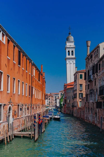 Венецианские Здания Архитектура Каналам Венеции Италия — стоковое фото