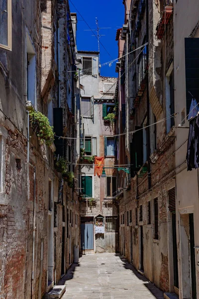 Calles Edificios Venecianos Venecia Italia — Foto de Stock