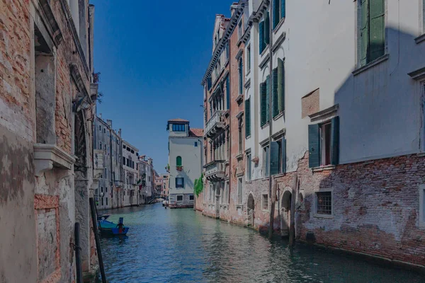 Venezianische Bauwerke Und Architektur Kanal Venedig Italien — Stockfoto
