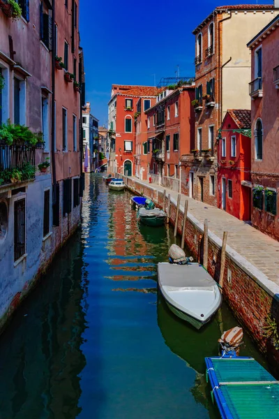 Edificios Venecianos Arquitectura Por Canal Venecia Italia — Foto de Stock