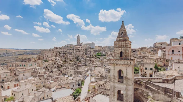 Vue Panoramique Sur Les Sassi Matera Italie — Photo