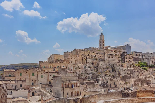 Vue Panoramique Sur Les Sassi Matera Italie — Photo