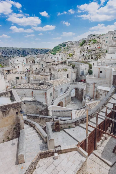 Strade Case Dei Sassi Matera — Foto Stock