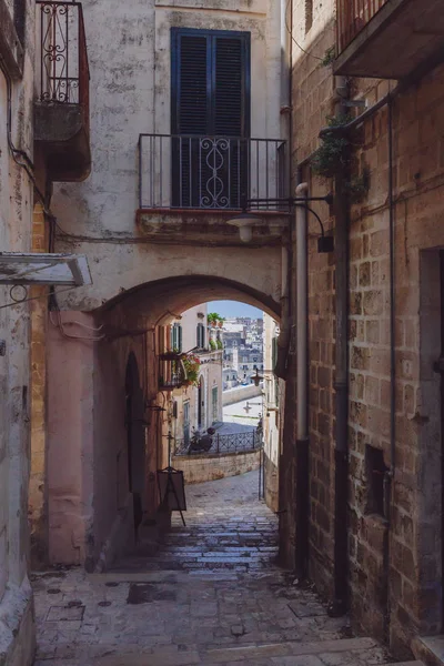 Straßen Und Häuser Der Sassi Von Matera Italien — Stockfoto