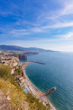 Görünümü yakınındaki Vezüv Yanardağı, Güney İtalya Napoli Körfezi ve peyzaj