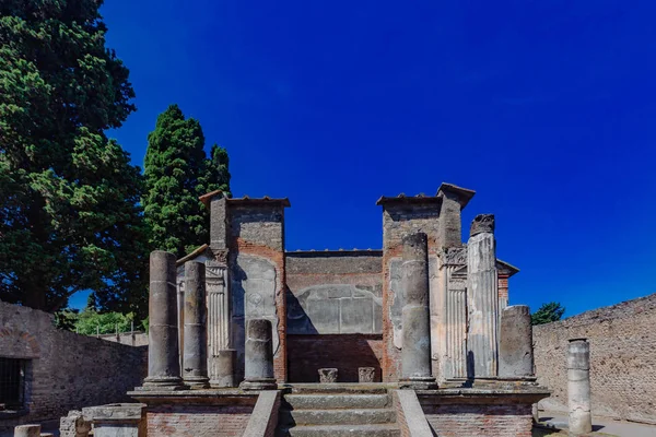 Ancient Ruins Temple Pompeii Italy — Stock Photo, Image