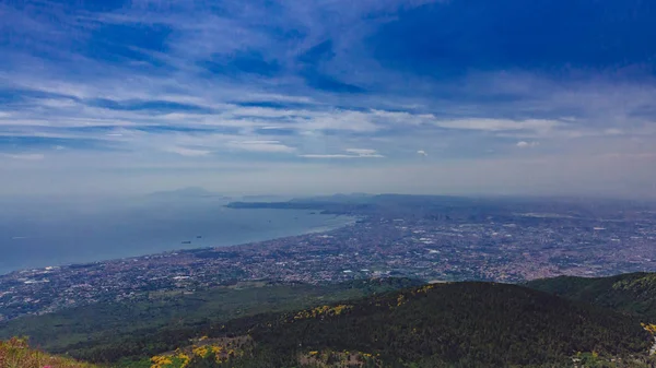 Вид Ландшафт Неаполітанську Везувій Італія — стокове фото