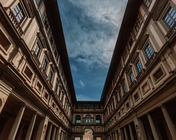 Vista Galeria Uffizi Centro Histórico Florença Itália — Fotografia de Stock