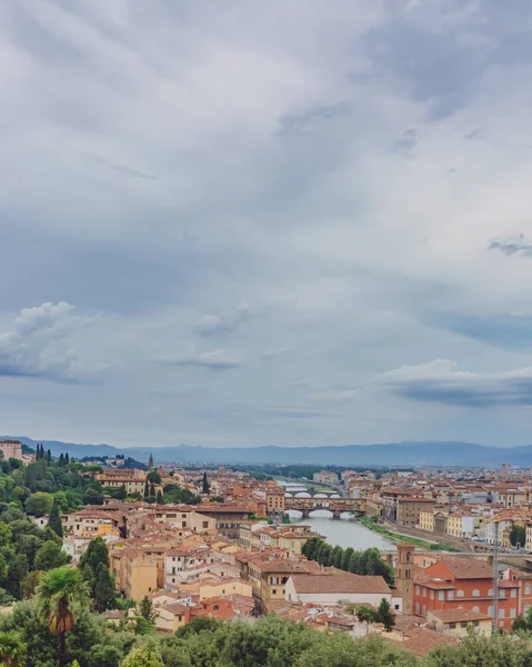Вид Центр Флоренції Італія Розглянений Скандіччі — стокове фото