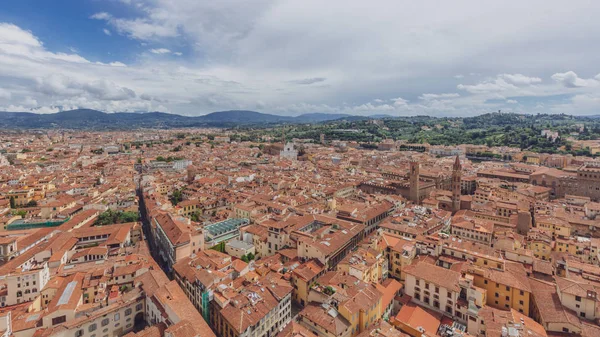 Vue Aérienne Centre Historique Florence Italie Depuis Dôme Cathédrale Florence — Photo