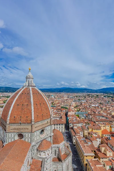 Florence Cathedral Historic Center Florence Italy Viewed Giotto Bell Tower — стоковое фото