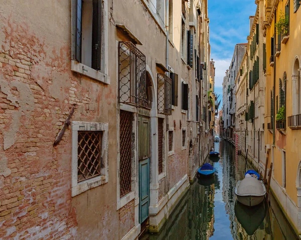 Vista Casas Venecianas Canal Venecia Italia — Foto de Stock