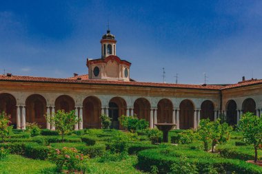 Sigarasız, iç avlu ve Bahçe Ducal Sarayı Mantua, İtalya