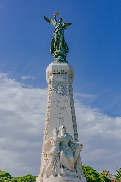 Centennial Monument Centrala Nice Frankrike Centennial Årsdagen Nice Återvänder Till — Stockfoto