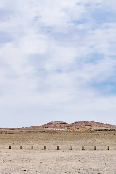 Widok Góry Pustyni Gobi Pobliżu Dunhuang Chinach — Zdjęcie stockowe