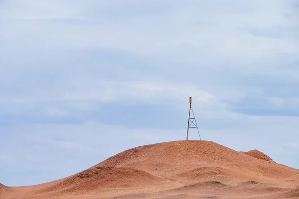 Blick Auf Die Karge Wüstenlandschaft Der Gobi Unter Dem Himmel — Stockfoto