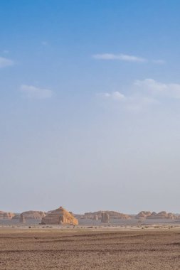 Gobi kayalarda yardang Dunhuang Yardang Ulusal Geopark, Gansu, Kuzeybatı Çin'çöl