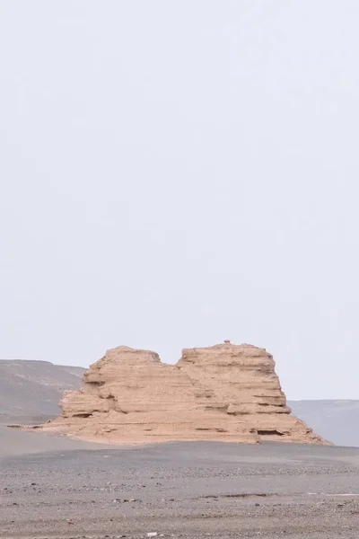 Gobi Kayalarda Yardang Dunhuang Yardang Ulusal Geopark Gansu Kuzeybatı Çin — Stok fotoğraf