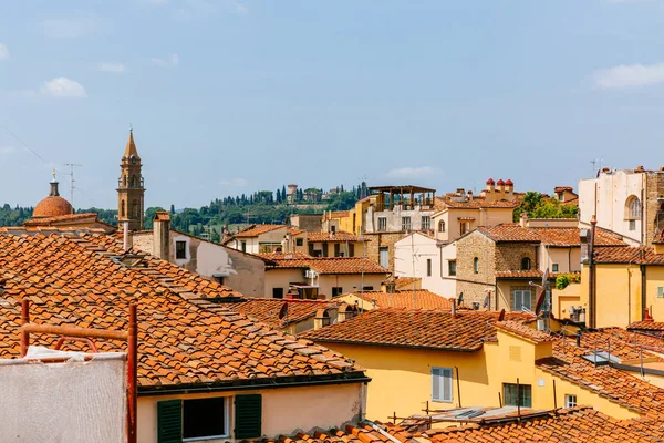 View of buildings and renaissance architecture of the historical center of Florence, Italy