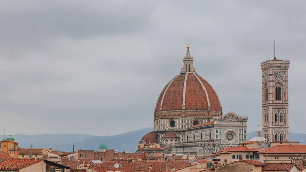 Floransa Katedrali Giotto Nun Çan Kulesi Evler Tarihi Merkezi Floransa — Stok fotoğraf