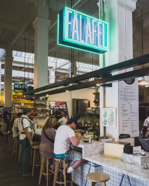 Halk yeme ve alışveriş Grand Central Market L şehir
