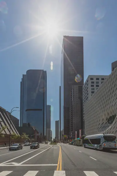 Vista de edificios y calles del centro de Los Ángeles — Foto de Stock