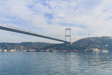 Istanbul Boğaziçi Boğazı üzerinde Fatih Sultan Mehmet Köprüsü, Türkiye