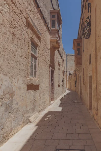 Calles vacías y arquitectura en Rabat, Malta —  Fotos de Stock