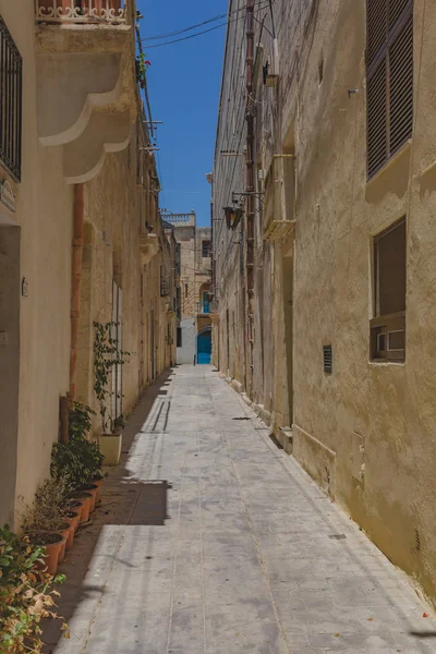Tomma gator och arkitektur i Rabat, Malta — Stockfoto
