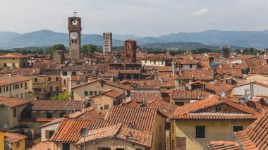 Lucca, İtalya tarihi merkezievleri üzerinde Kuleler