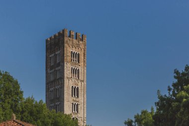 San Frediano Bazilikası Kulesi, Lucca, Toskana, İtalya