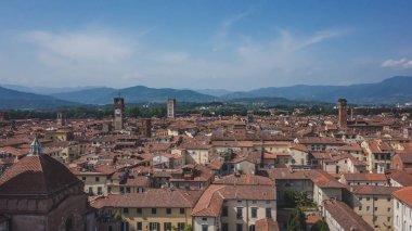 Lucca, İtalya tarihi merkezievleri üzerinde Kuleler