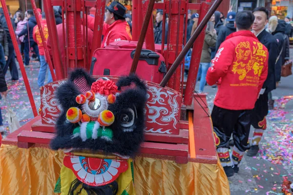 Close up of lion head decoration — Stock Photo, Image