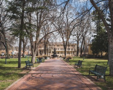 Santa Fe'deki Cathedral Park, Nm, Amerika Birleşik Devletleri