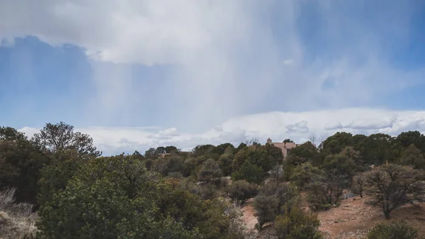 Пустельний Пейзаж біля Санта-Фе, Нью-Мексико, США — стокове фото