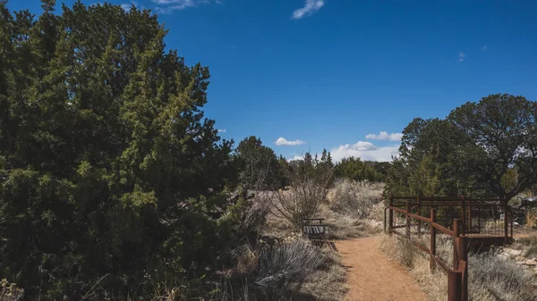 Öken landskap nära Santa Fe, New Mexico, USA — Stockfoto