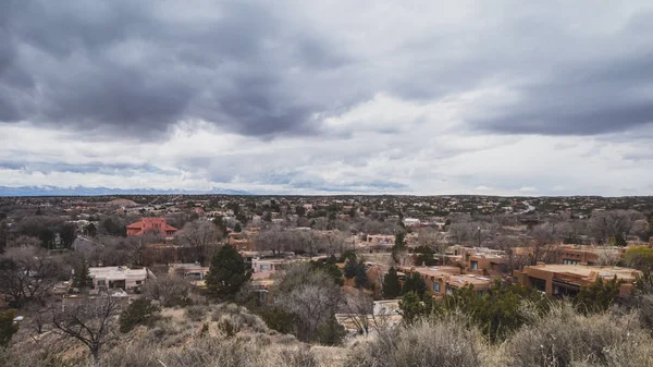 Vista do centro de Santa Fe, Novo México, EUA — Fotografia de Stock