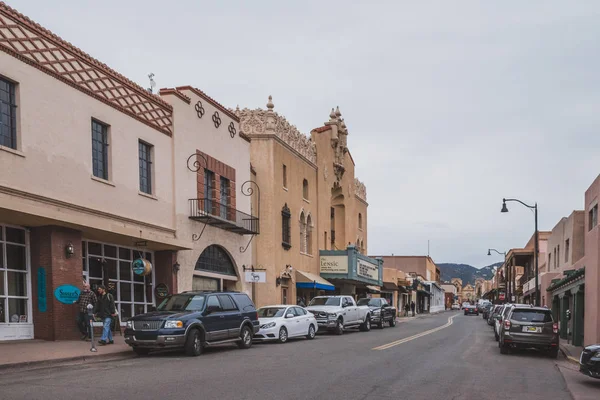 Estrada no centro de Santa Fe — Fotografia de Stock