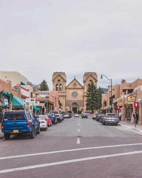 Strada nel centro di Santa Fe — Foto Stock