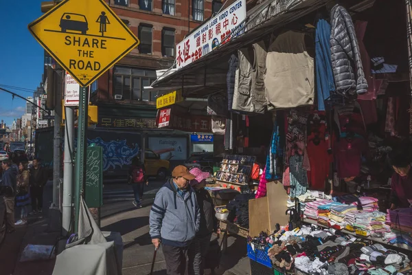 Ulice na Manhattanu Chinatown — Stock fotografie