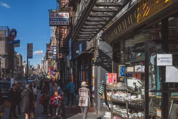 Вулиці в Манхеттені Чайнатаун — стокове фото